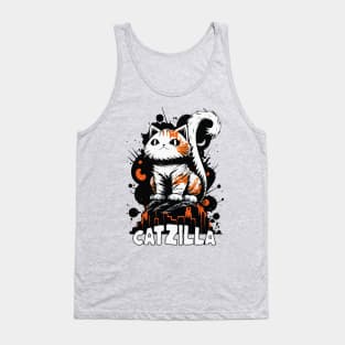 Cute CATZILLA King of the Felines Tank Top